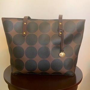 Brahmin polka dot tote